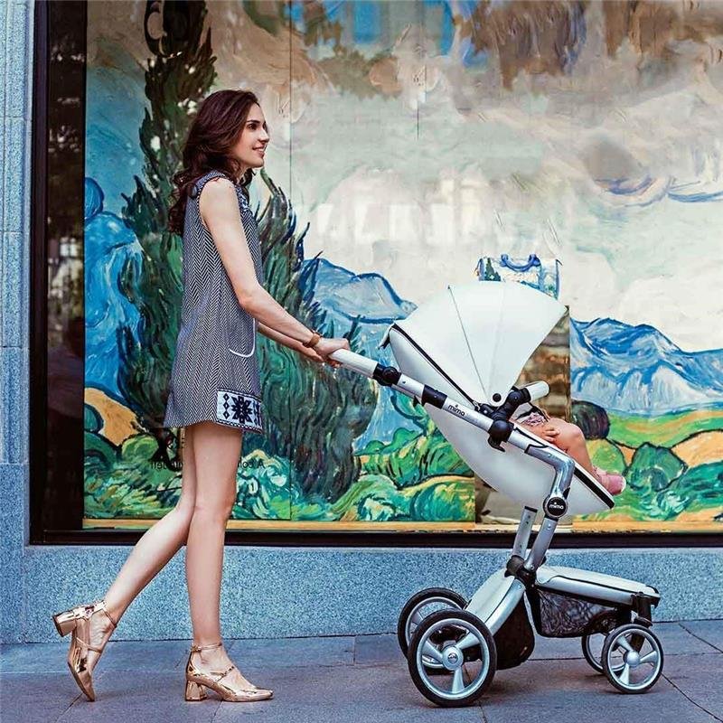 Mima - Xari 4G Complete Stroller, Graphite Grey Chassis/Argento Seat Box/Stone White Starter Pack - Image 4
