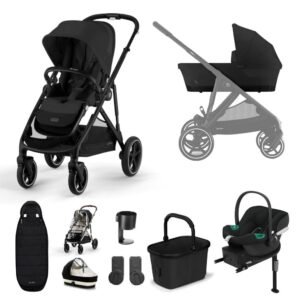 Cybex Gazelle S Comfort Travel System Bundle - Moon Black