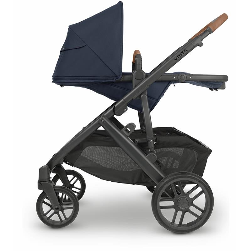Uppababy - Vista V2 Stroller, Noa (Navy/Carbon/Saddle Leather) - Image 4