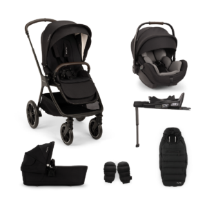 Nuna Triv LX All-Season Travel System Bundle - Caviar
