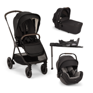 Nuna Triv Next, Arra Flex and Base Curv Travel System - Caviar