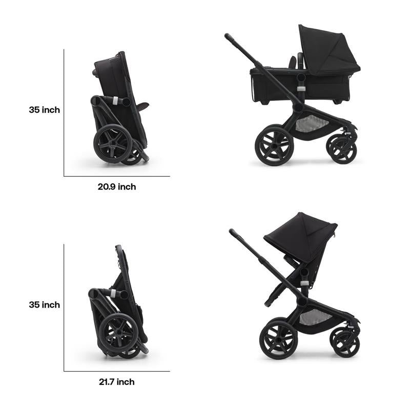 Bugaboo - Fox 5 Complete Stroller, Black/Midnight Black/Misty White - Image 10