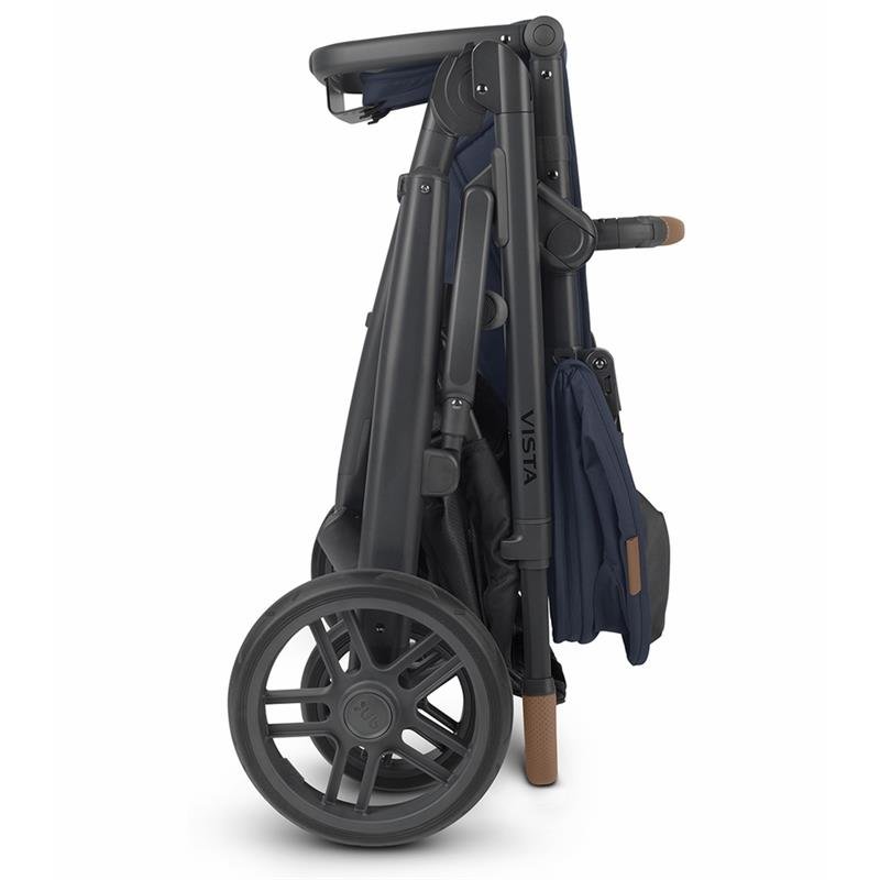Uppababy - Vista V2 Stroller, Noa (Navy/Carbon/Saddle Leather) - Image 2