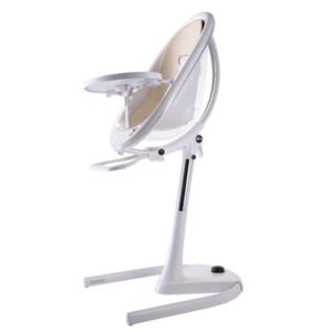 Mima - Moon 2G High Chair, White/Champagne