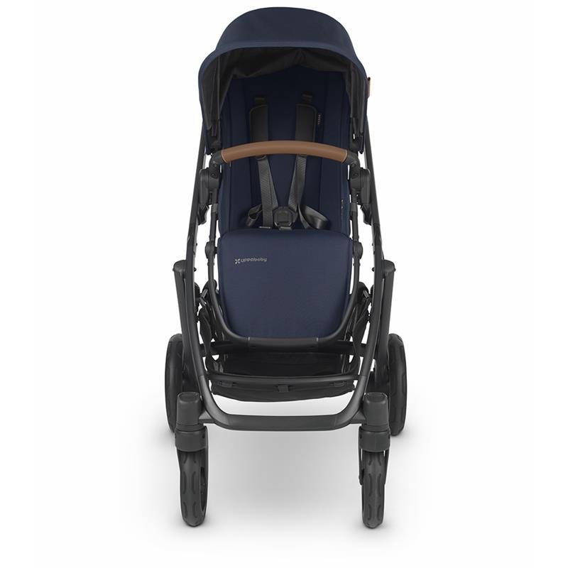 Uppababy - Vista V2 Stroller, Noa (Navy/Carbon/Saddle Leather) - Image 6