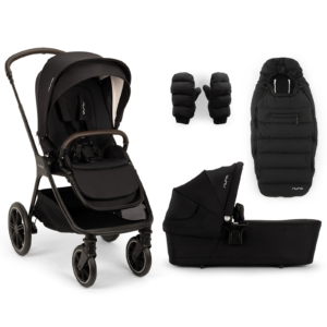 Nuna Triv LX Pram and Accessory All-Season Bundle - Caviar