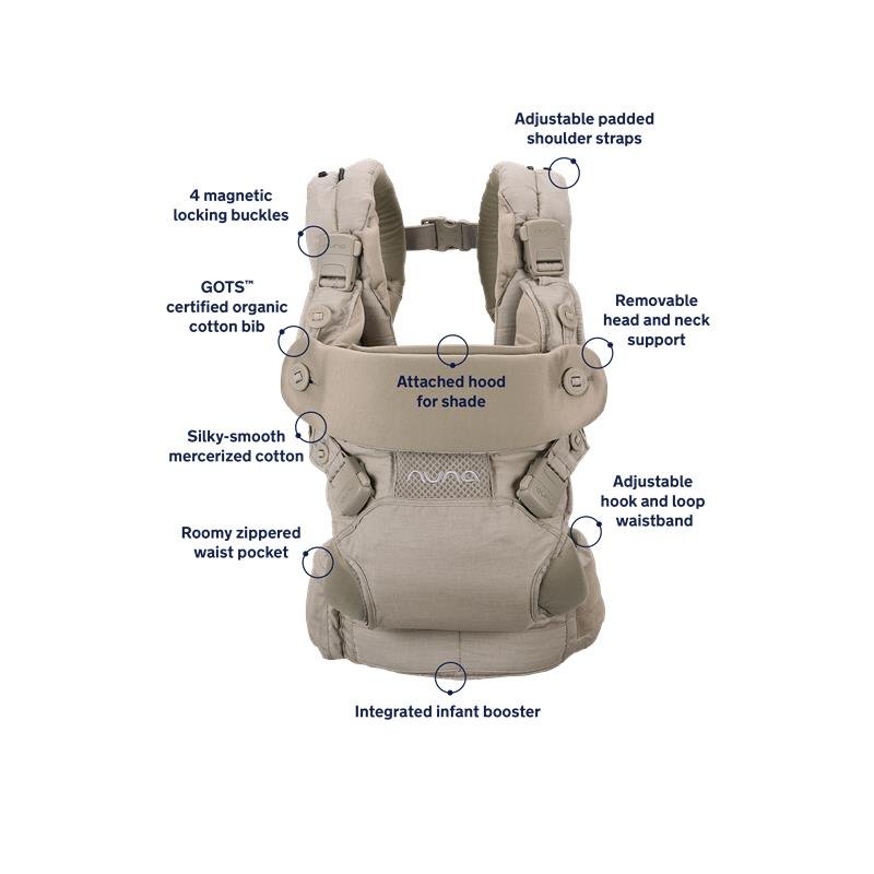 Nuna - Cudl Baby Carrier, Softened Hazelwood - Image 5