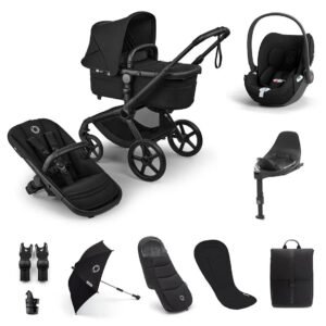 Bugaboo Fox 5 Renew & Cybex Cloud T Ultimate Newborn Bundle - Black/Heritage Black